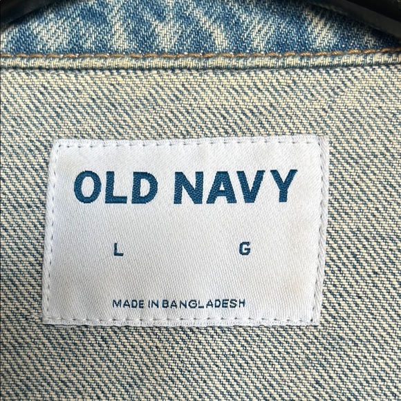 Old Navy Classic Denim Jacket – 100% Cotton, Size L - Picture 4 of 5